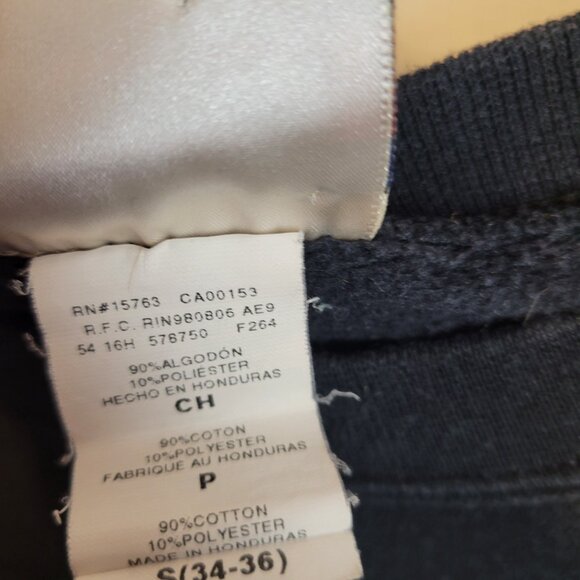 Merry Trekmas Star Trek Christmas Sweatshirt S 34-36 Black Starfleet Hanes Pro - Picture 8 of 8